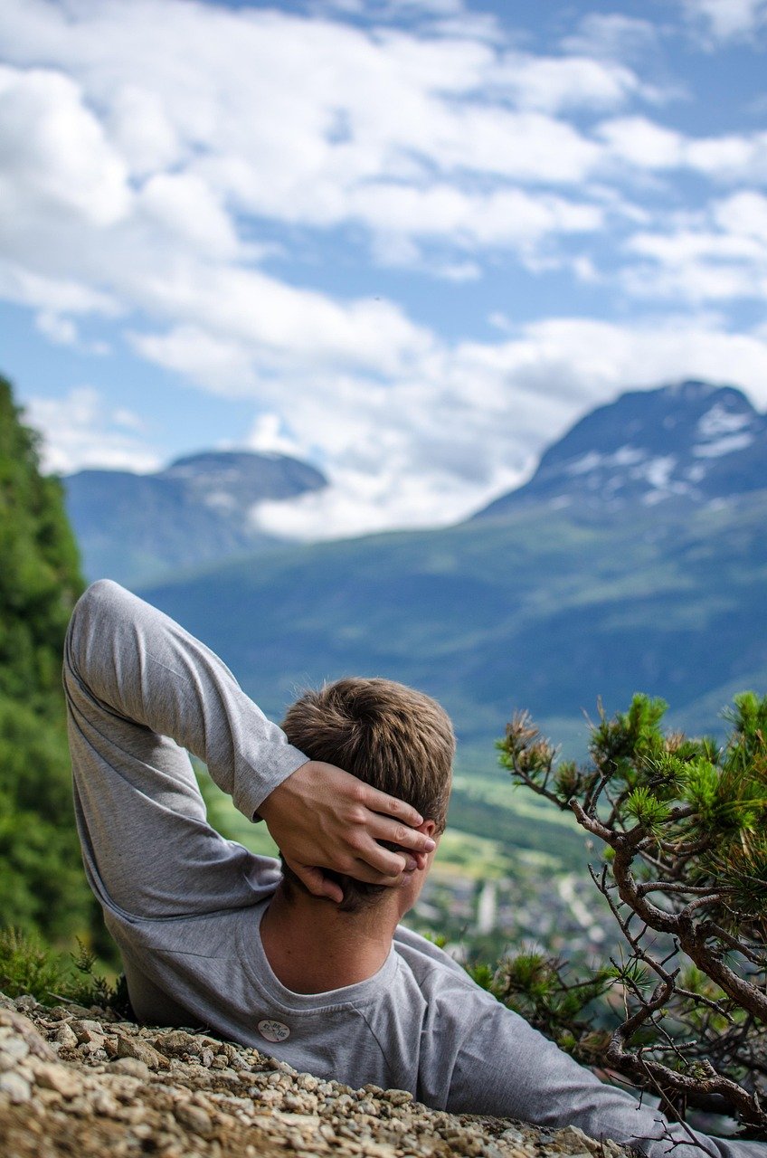 man, hike, nature, relaxation, mountains, top view, travel, man, travel, travel, travel, travel, travel